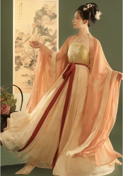 What were the key features of Hanfu during the Tang Dynasty
